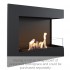 Corner bio fireplace 60 cm (right)