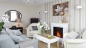 Crosby Fireplace Suite - Classic Mantel Bio Fireplace 