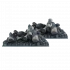 Dimplex Cassette 1000 Logs decoration - Two sets of 500mm logs
