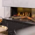 Dimplex Vista 130 III - 3-sided built-in fireplace with Opti-V flame technology