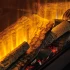 Dimplex Vivente 100 electric built-in fireplace with a flame view from one or multiple sides
