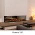 Dimplex Vivente 100 electric built-in fireplace with a flame view from one or multiple sides