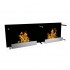 Impressive fireplace with 2 burners