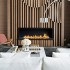 High-quality bioethanol built-in fireplace from Planika