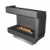 Left-facing Planika corner fireplace