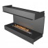 Three-sided Planika bioethanol fireplace