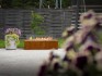 Planika Galio Outdoor gas fireplace in corten steel finish and with manual control system
