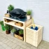 Kabeltromlen  Wooden Grill Table made from spruce wood - 120 cm
