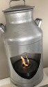 Round stainless steel bioethanol burner