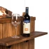 Teak Wood Side Table for Happy Cocooning Gas Fire Tables - 2 pieces.