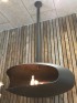 Hein & Haugaard ceiling hanging fireplace