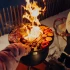 Grill plate for Höfats Moon 45 outdoor smokeless fire pit.