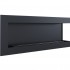 Corner bio fireplace of painted steel 120 cm