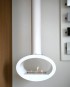 Toronto White - 2-sided ceiling mounted bioethanol fireplace