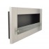 Large Stainless Steel Bio Fireplace for Wall Mounting with Glass Panel