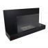 Bioethanol fireplace in stainless steel that can be freestanding or wall mounted.