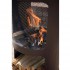 Buffalo firepit with wood storage