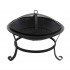 Atlanta firepit in black