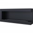 Corner bio fireplace of painted steel 120 cm