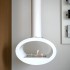 Toronto White - 2-sided ceiling mounted bioethanol fireplace