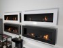 Murus 1600 - Thin Glossy White Wall-mounted Bioethanol Fireplace