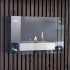 Black Wall Mounted Fireplace