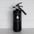 Stylish black fire extinguisher 2 kg classic model