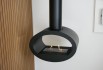 Toronto Black two-sided ceiling mounted bioethanol fireplace