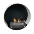 Delaware White - Round wallmounted bioethanol fireplace