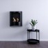 Retra Duo black wall mounted bioethanol fireplace from Nordlys Denmark