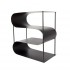 S-shaped Firewood Holder in black steel
