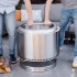 Solo Stove's Yukon fire pit handle in stainless steel