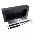 Super simple and sleek black bioethanol fireplace for wall mounting