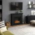  Larsen Black Electric Fireplace
