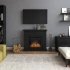  Larsen Black Electric Fireplace