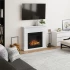  Larsen White Electric Fireplace