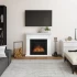  Larsen White Electric Fireplace