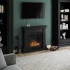  Magna Black Electric Fireplace