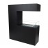 Black Room Divider Bio Fireplace