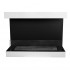 Dakota - White three-sided wall mounted fireplace