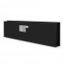 Long electric fireplace wall