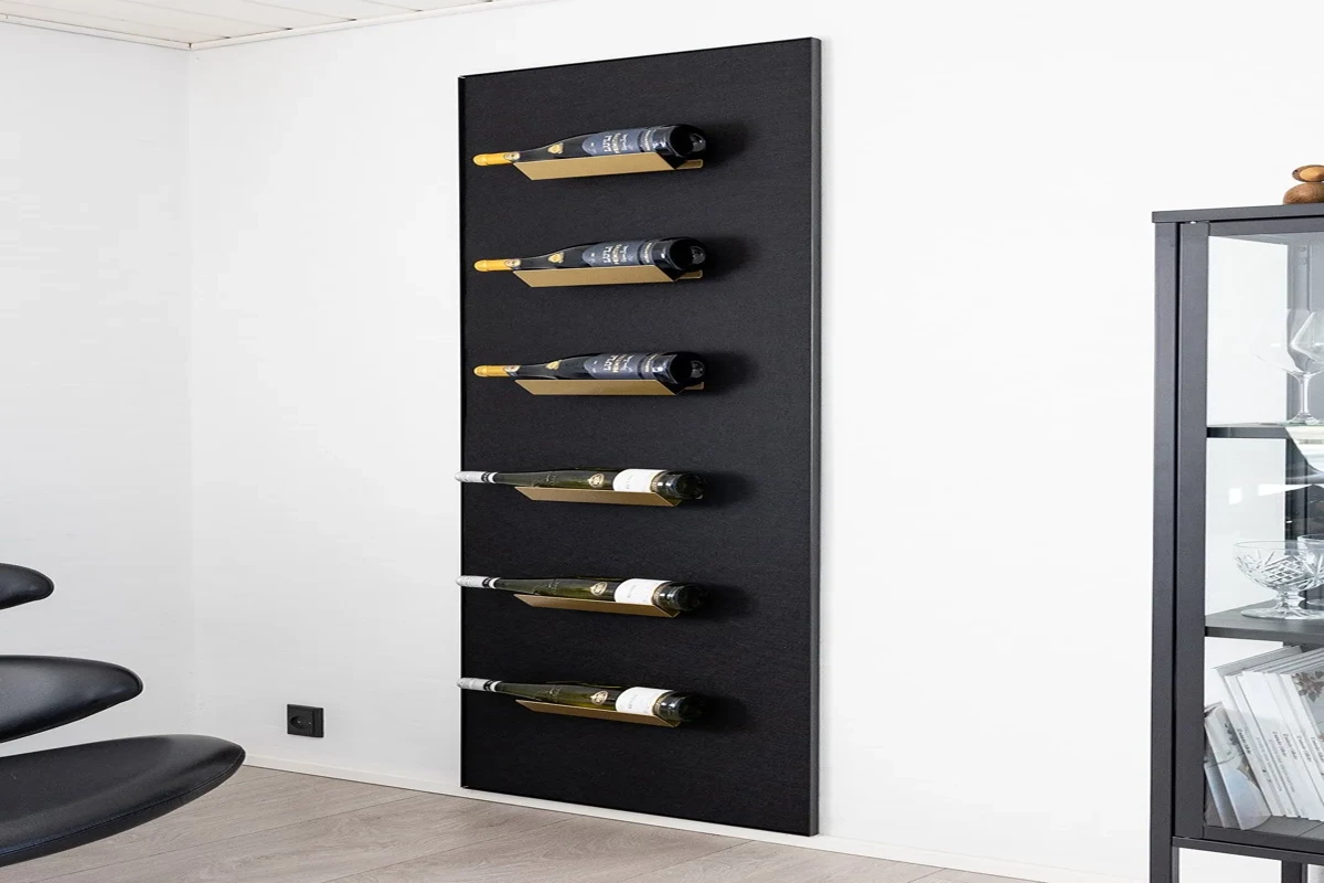 wine cellar glass hatch in brass